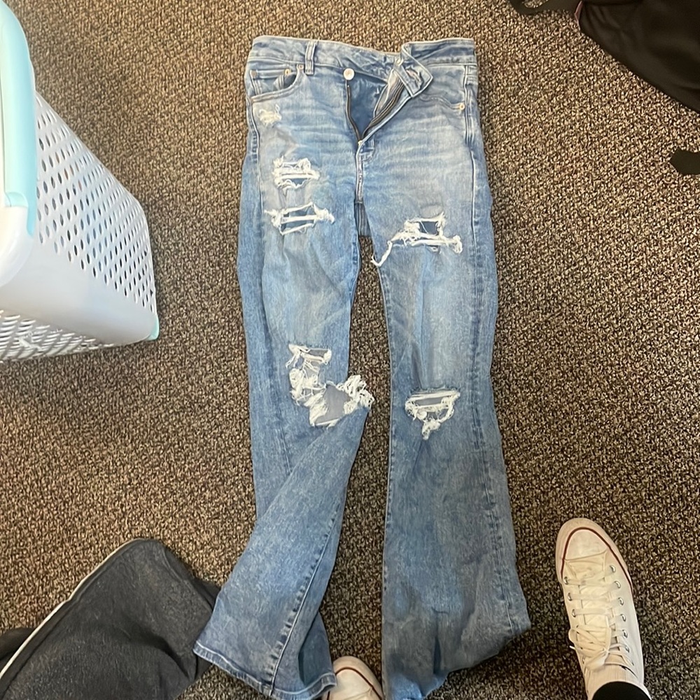American eagle high waisted flare jeans